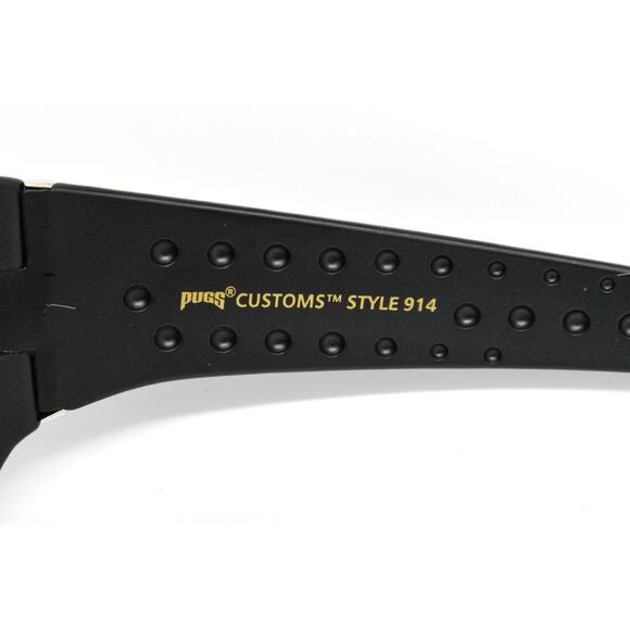 Pugs Customs Style 914 Black Matte Wrap Sunglasses - NEW CONDITION - Picture 7 of 11